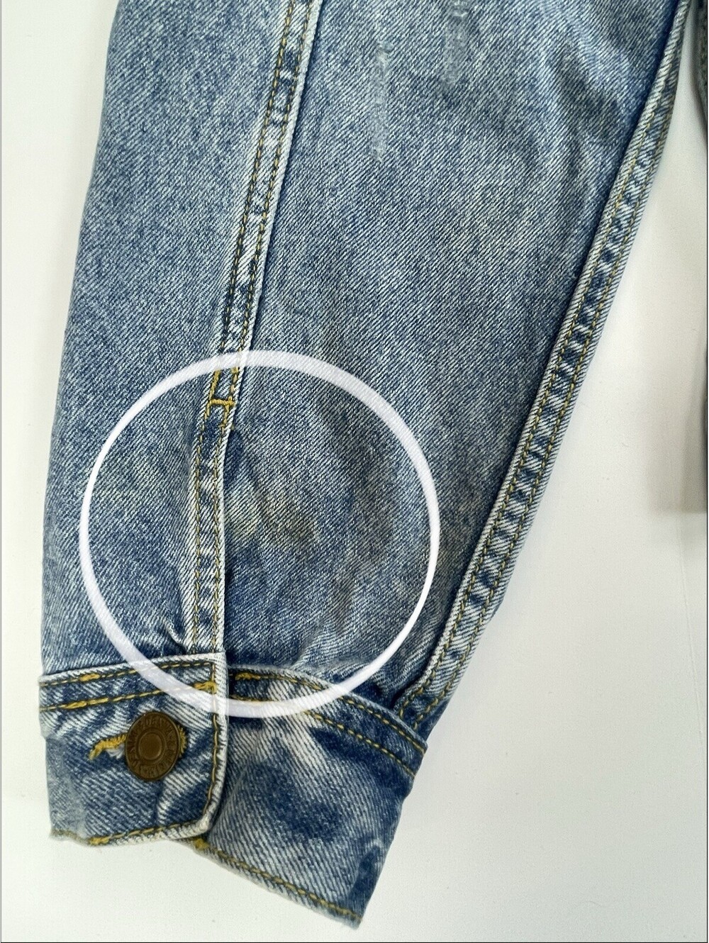 Nicki Minaj x H&M Divided Limited Edition Denim Jacket Distressed XL Rap Hip Hop - Picture 7 of 7